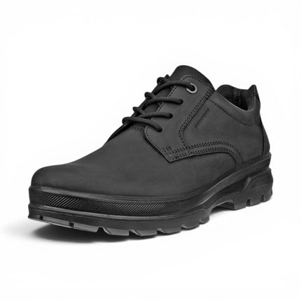 Ecco Men's Black Leather Waterproof Casual Shoes -  Rugged Track 25