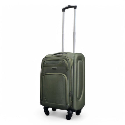 Expandable Soft Shell Cabin Suitcase 50.5 x 37 x 26 cm Luggage Suitable for Easyjet, Ryanair