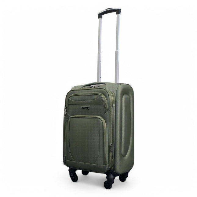 Expandable Soft Shell Cabin Suitcase 50.5 x 37 x 26 cm Luggage Suitable for Easyjet, Ryanair