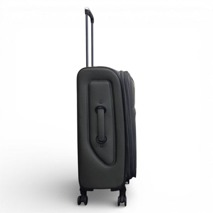 Soft Shell Lightweight Nylon Suitcase Set 4 Wheel Travel Case Holiday Bags