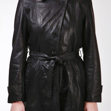 Womens 3/4 Length Trench Coat-Ranchi