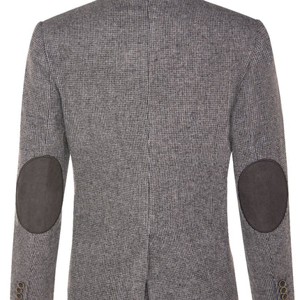 Womens Tweed 1920s Herringbone Grey Blazer