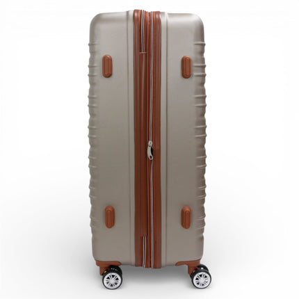 Expandable Hard Shell ABS Suitcase Set 8 Wheel Robust Travel Case Holiday Luggage