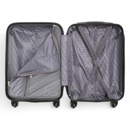 Hard Shell ABS 4 Wheels Luggage Travel Cabin Suitcase Set
