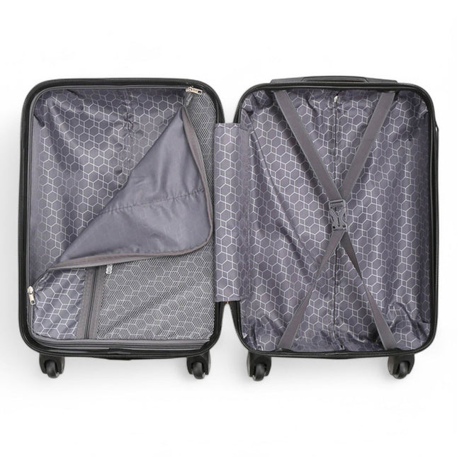 Hard Shell ABS 4 Wheels Luggage Travel Cabin Suitcase Set