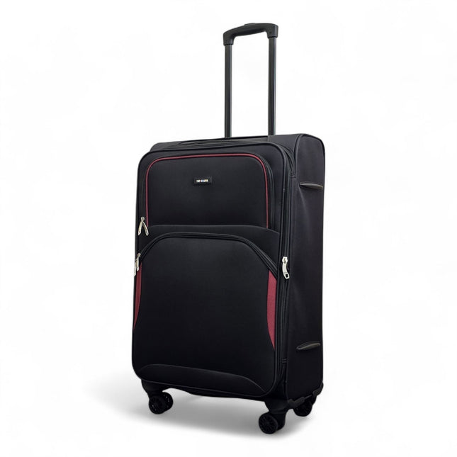 Expandable Soft 8 Wheel Lightweight Suitcase Luggage Travel Bags Set