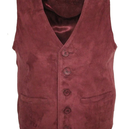 Mens Classic Goat Suede Leather Waistcoat-Norwich
