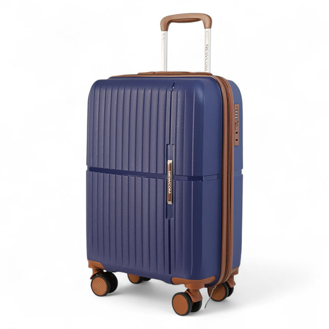 Strong Hard Shell Suitcase Set 8 Wheel Cabin Luggage Holiday Travel Case