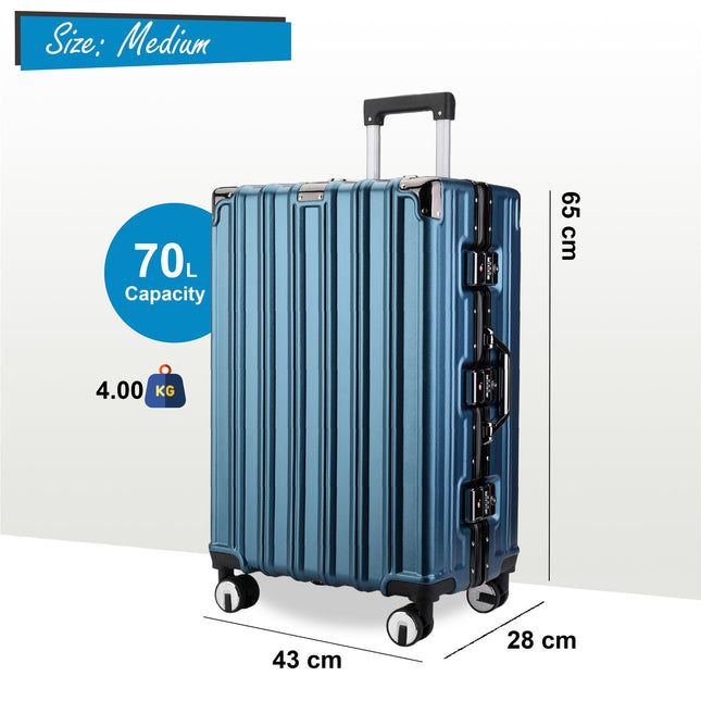 Hardshell Suitcase Set Robust 8 Wheel Cabin Luggage Suitcases