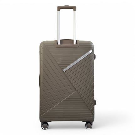 Robust PP Hard Shell 8 Wheels Luggage Travel Holiday Cabin Suitcase Set