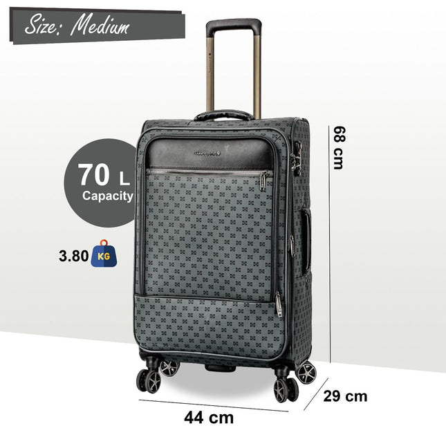 Soft Expandable Travel Suitcase Luggage Bag