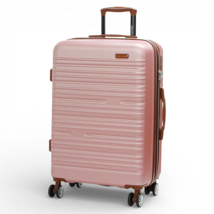 Expandable Hard Shell ABS Suitcase Set 8 Wheel Robust Travel Case Holiday Luggage