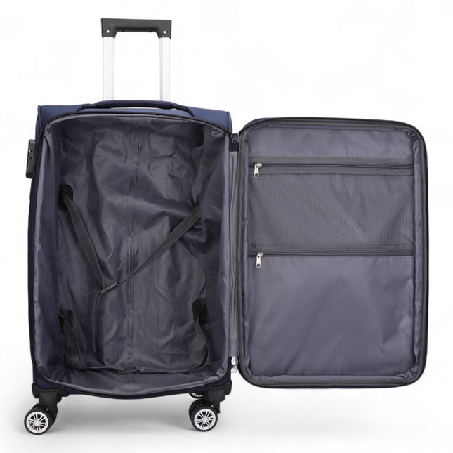 8 Wheel Lightweight Suitcase Luggage Travel Bags Set