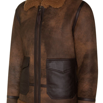 Mens Antique B3 Sheepskin Jacket-Aviles