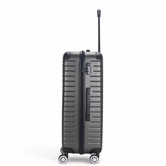 Hard Shell ABS 8 Wheel Luggage Travel Cabin Holiday Bags Suitcase Set