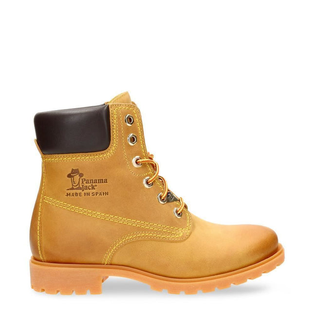 Panama Jack Womens 03 B1 Tan Waterproof Leather Laces Hiking Ankle Boots