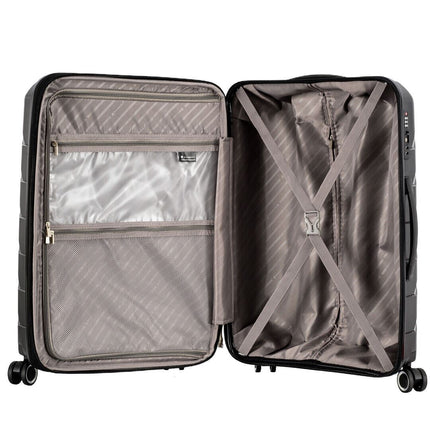 Dual 4 Wheel Hard Shell Strong Luggage Suitcase