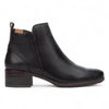 Pikolinos Women’s Black Leather Zip Heel Ankle Boots - Malaga