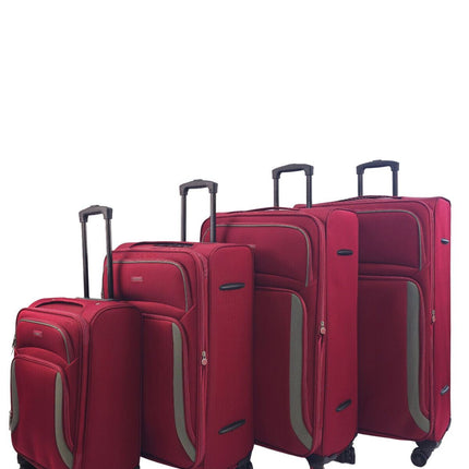 Soft Shell Suitcase Luggage Set Travel Light Carry On Cabin Bag