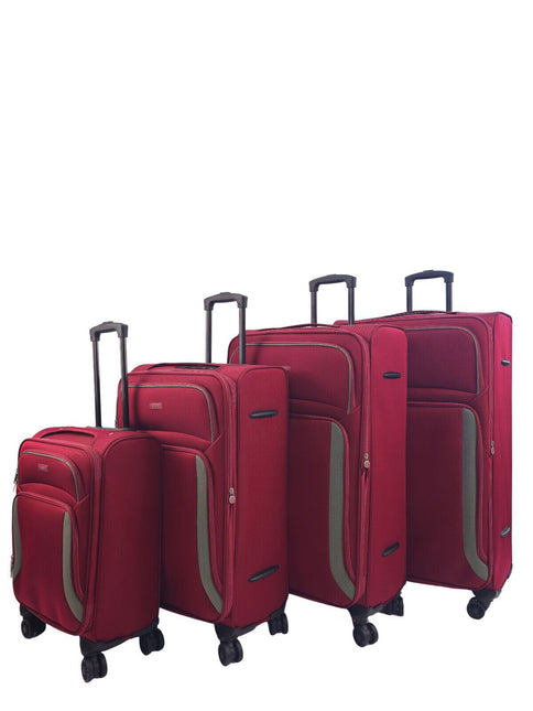 Soft Shell Suitcase Luggage Set Travel Light Carry On Cabin Bag