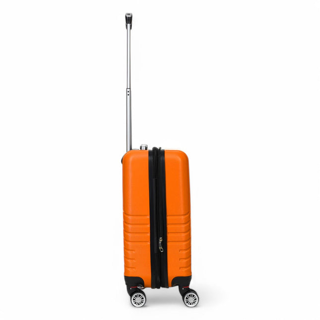 Hard Shell Expandable Cabin 55 x 37 x 22 cm cm ABS Suitcase Luggage Suitable for Easyjet, Ryanair