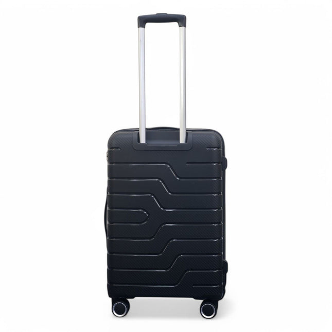 Hard Shell PP Dual 4 Wheels Luggage Travel Cabin Holiday Suitcase Set