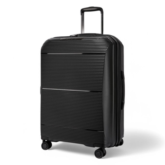Expandable Hard Shell PP 8 Wheel Luggage Travel Cabin Holiday Bags Suitcase Set