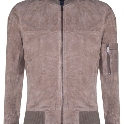 Mens Goat Suede MA-1 Bomber Jacket-Auckland