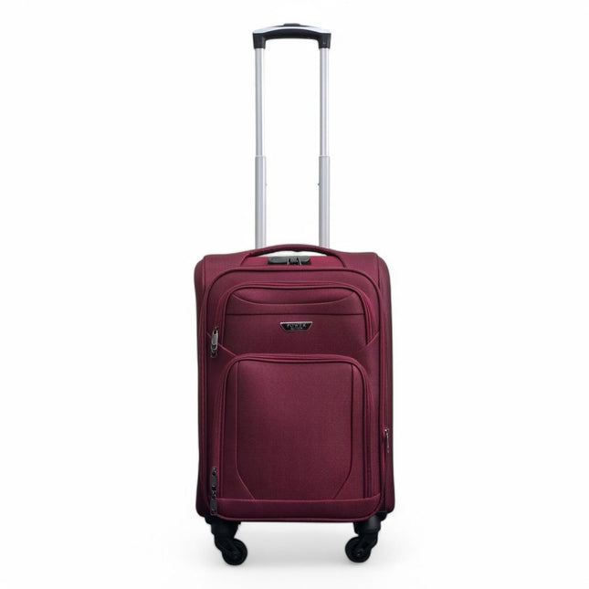 Expandable Soft Shell Cabin Suitcase 50.5 x 37 x 26 cm Luggage Suitable for Easyjet, Ryanair