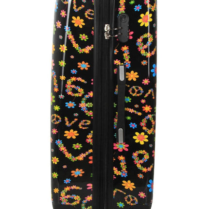 Hard Shell Printed Dual 4 Wheel Luggage Suitcase