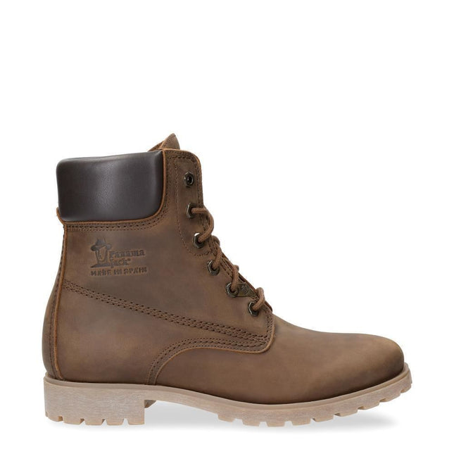 Panama Jack 03 Ladies Brown Waterproof Leather Lace Up Hiking Ankle Boots