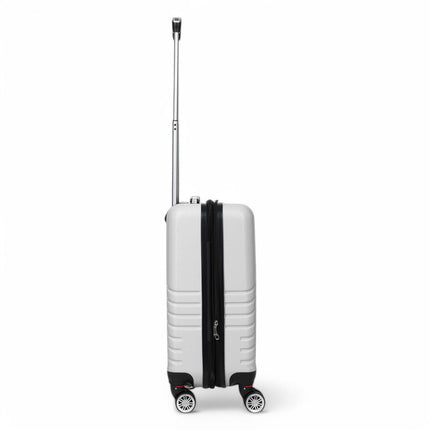 Hard Shell Expandable Cabin 55 x 37 x 22 cm cm ABS Suitcase Luggage Suitable for Easyjet, Ryanair