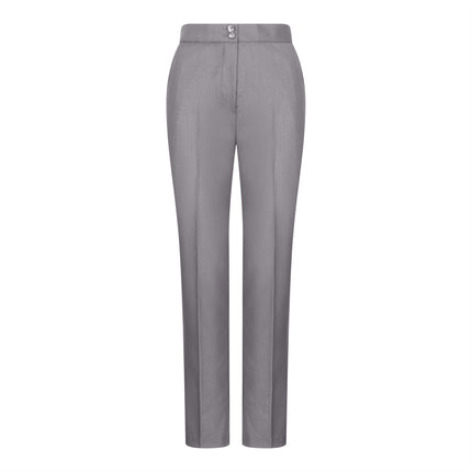 Women's 3 Piece Tailored Fit Plain Grey Formal Office Suit