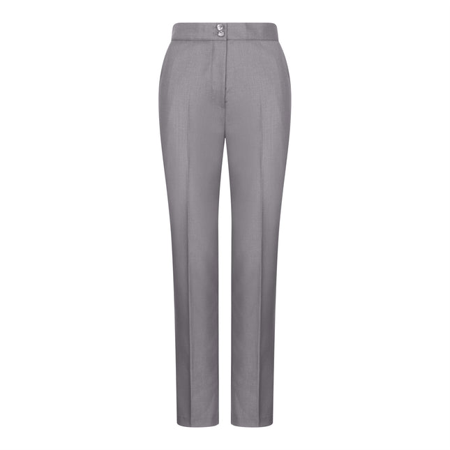 Women's 3 Piece Tailored Fit Plain Grey Formal Office Suit