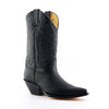 Grinders Black Leather Western Cowboy Boots - Buffalo