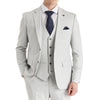 Men's Silver Lightweight Stitched Lapel Blazer