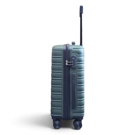 Hardshell Green Suitcase Set Robust 8 Wheel Luggage Cabin Case Bag