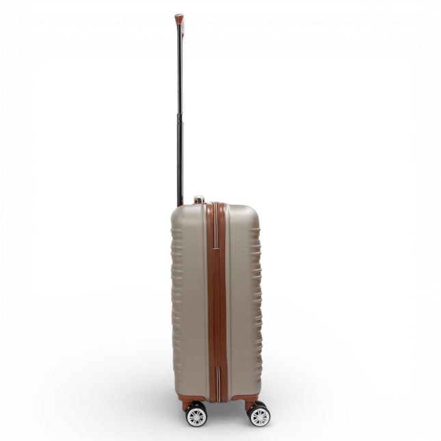 Expandable Hard Shell ABS Suitcase Set 8 Wheel Robust Travel Case Holiday Luggage