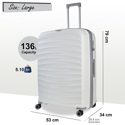Sunwave Hard Shell Luggage Suitcase Set