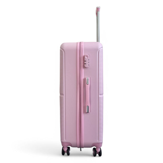 Robust ABS Hard Shell 8 Wheels Luggage Travel Holiday Cabin Suitcase Set