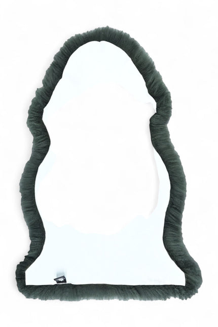 Genuine Thyme Green Sheepskin Natural Silky Soft Fluffy Real Wool Rug