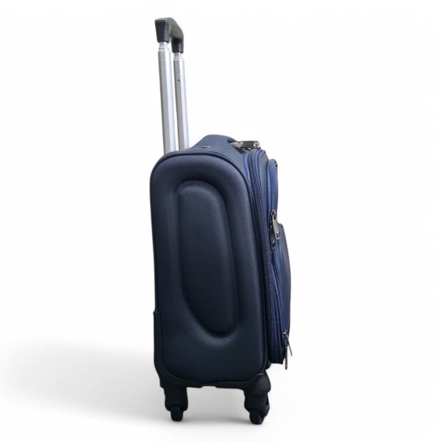 Soft Shell Lightweight Nylon Suitcase Set 4 Wheel Travel Case Holiday Bags