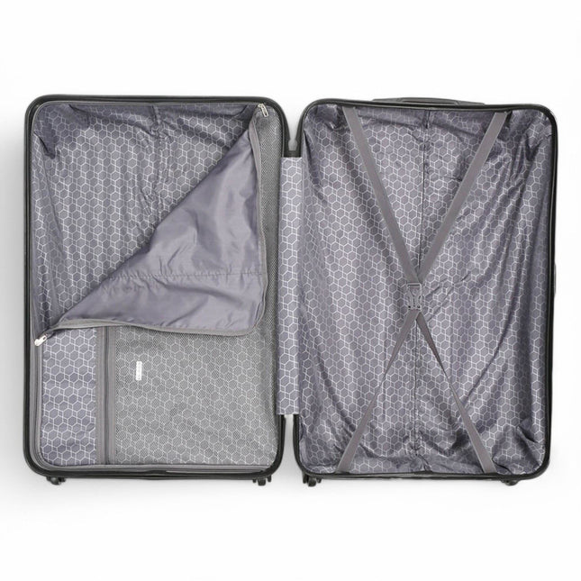 Hard Shell ABS 4 Wheels Luggage Travel Cabin Suitcase Set
