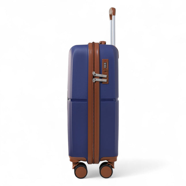 Hard Shell Cabin 37 x 22 x 56 cm PP Luggage Suitcase Suitable for Easyjet, Ryanair
