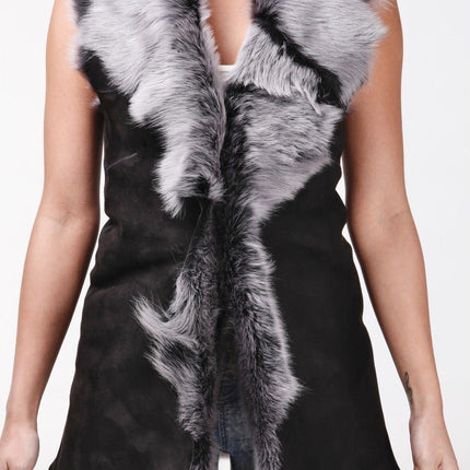 Women's Toscana Sheepskin Long Gilet-Sorocaba