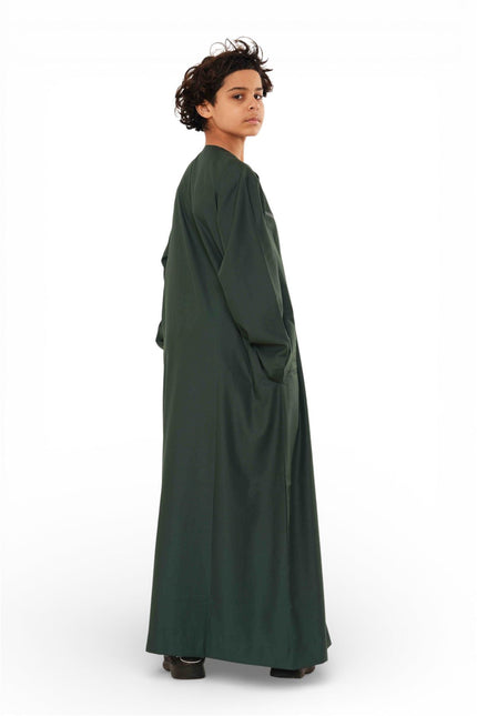 Kids Boys Eid Green Moroccan Thobe Robe Djellaba Ramadan Eid Jubba- K-HM10