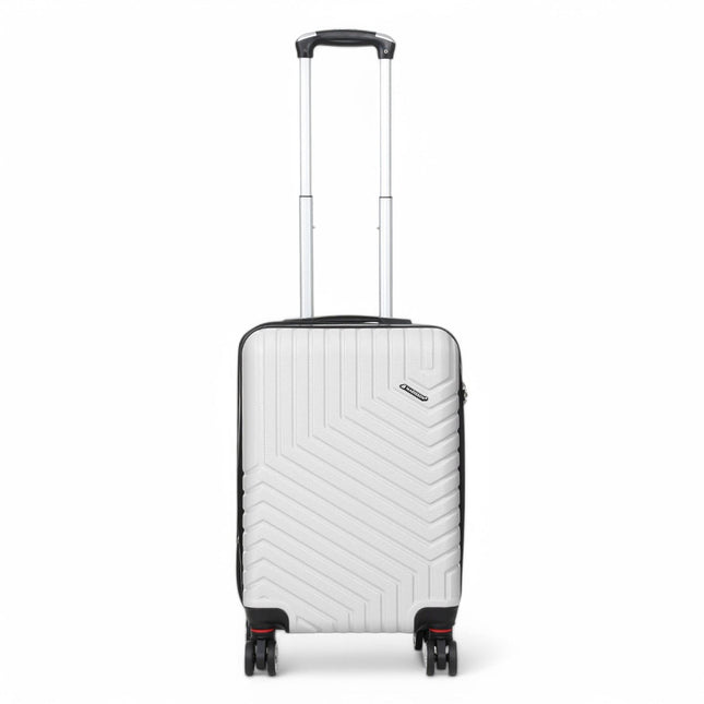 Hard Shell Expandable Cabin 55 x 37 x 22 cm cm ABS Suitcase Luggage Suitable for Easyjet, Ryanair
