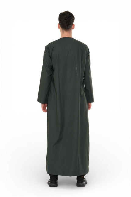 Men's Ramadan Eid Green Moroccan Jubba Robe Djellaba Thobe - TT-008
