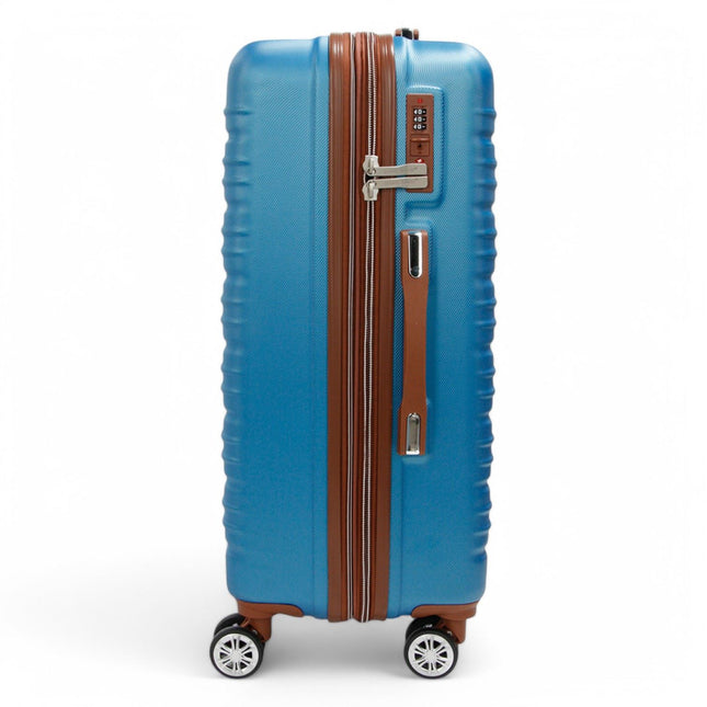 Expandable Hard Shell ABS Suitcase Set 8 Wheel Robust Travel Case Holiday Luggage