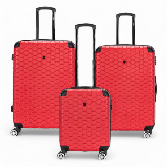 Hard Shell ABS 8 Wheel Luggage Travel Cabin Holiday Bags Suitcase Set